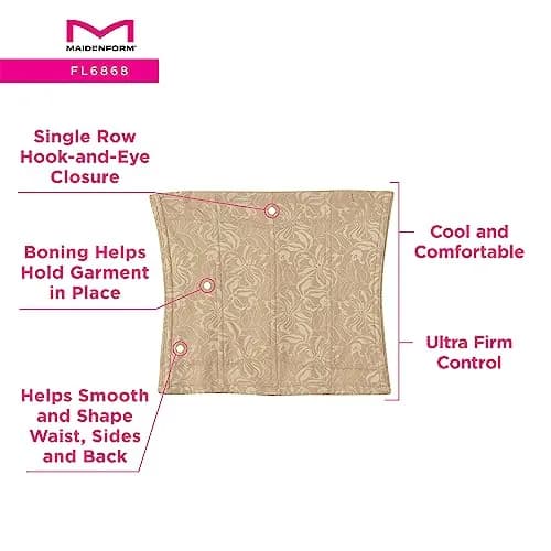 Maidenform Shapewear Waist Nipper Ultra Firm Control Trainer 3X-Large | Hourglass Sculpting thumbnail 3