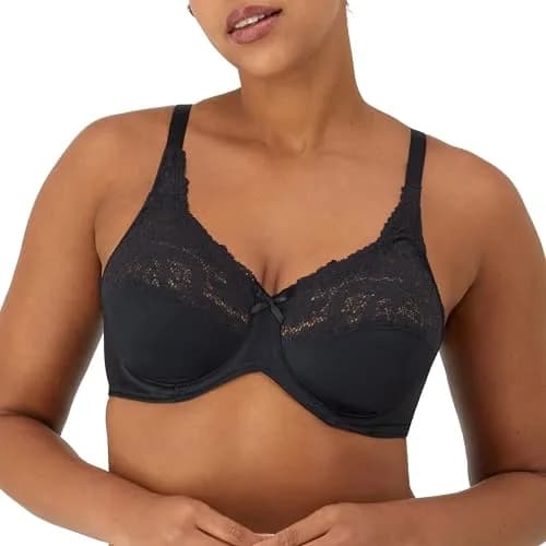 Bali Microfiber Minimizer Bra 38C | Full Coverage Support with Lace & Microfiber (70-120 chars) thumbnail 1