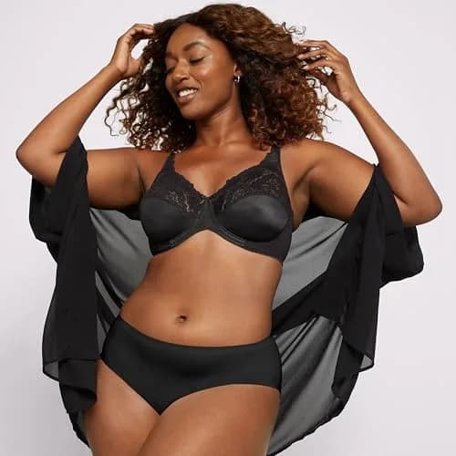 Bali Microfiber Minimizer Bra 38C | Full Coverage Support with Lace & Microfiber (70-120 chars) thumbnail 4