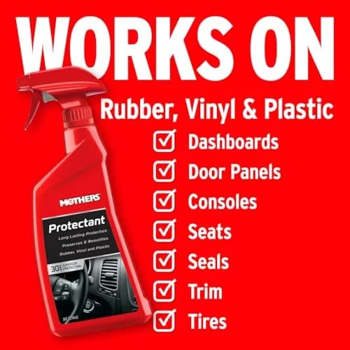 Mothers Protectant 24 Fl Oz (710ml) | Long-Lasting UV Protection for Rubber, Vinyl & Plastic thumbnail 5