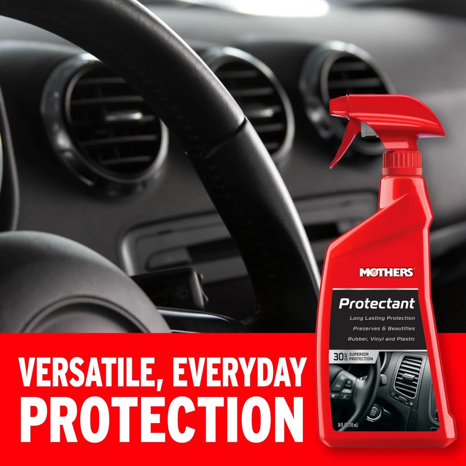 Mothers Protectant 24 Fl Oz (710ml) | Long-Lasting UV Protection for Rubber, Vinyl & Plastic - view 2