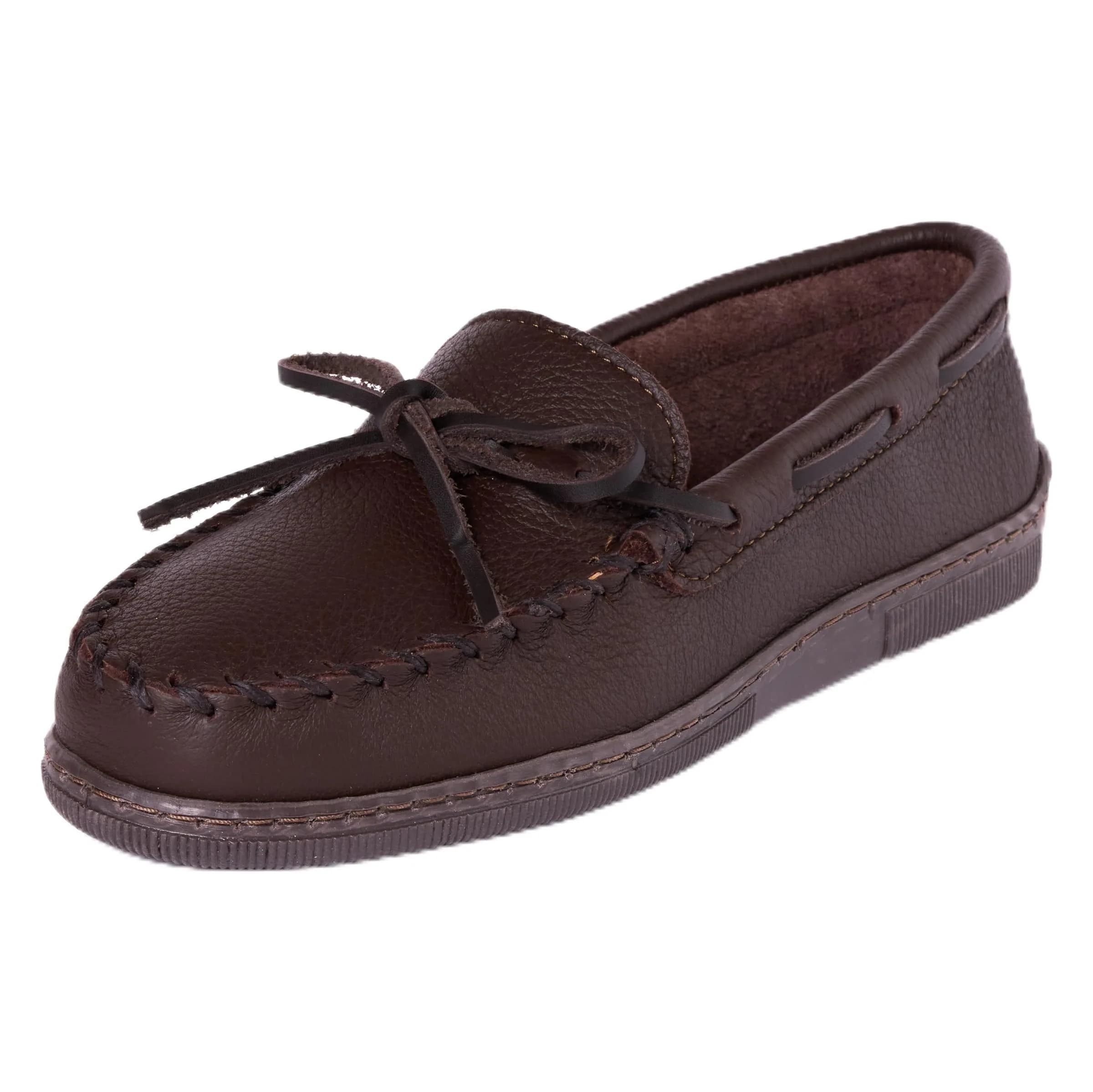 Minnetonka Moosehide Classic Moccasin 12 M US | Thick Moosehide Leather Casual Footwear