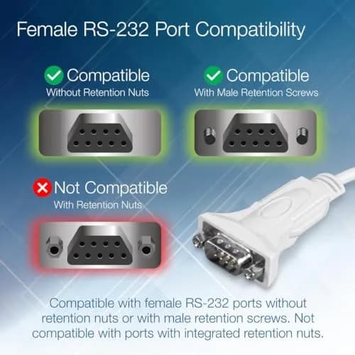 TRENDnet USB to Serial 9-Pin Converter Cable TU-S9 | 64cm (25 in.) thumbnail 4