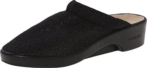 Arcopedico Women's Light Black Clog Shoe 6.5 M US | Signature Techno Elastic Knit Comfort thumbnail 1