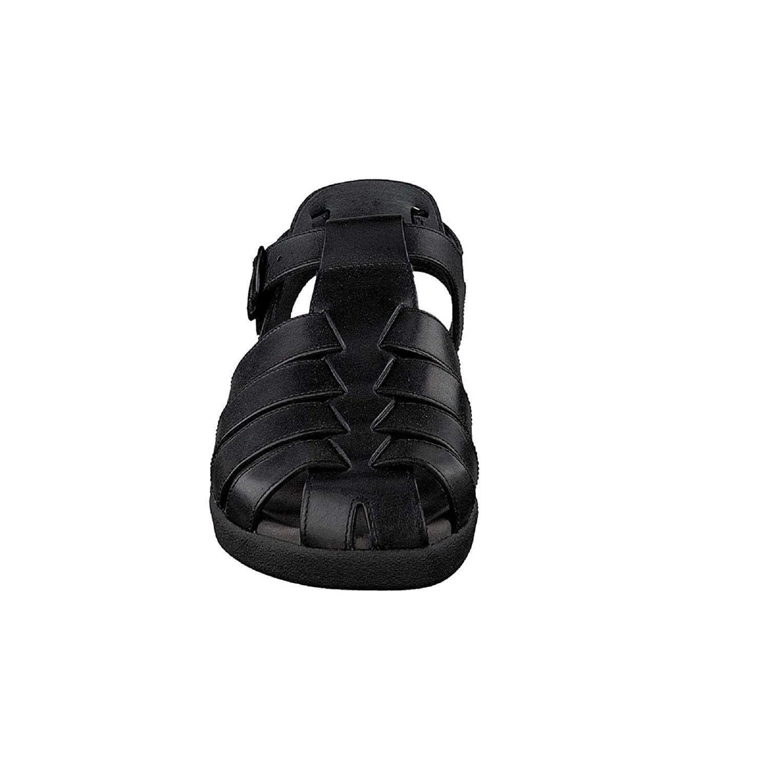 Mephisto Sam Sandals Black Leather 8 US | Classic Comfort & Support - view 5