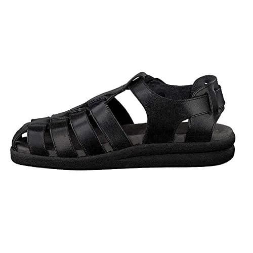 Mephisto Sam Sandals Black Leather 8 US | Classic Comfort & Support thumbnail 2