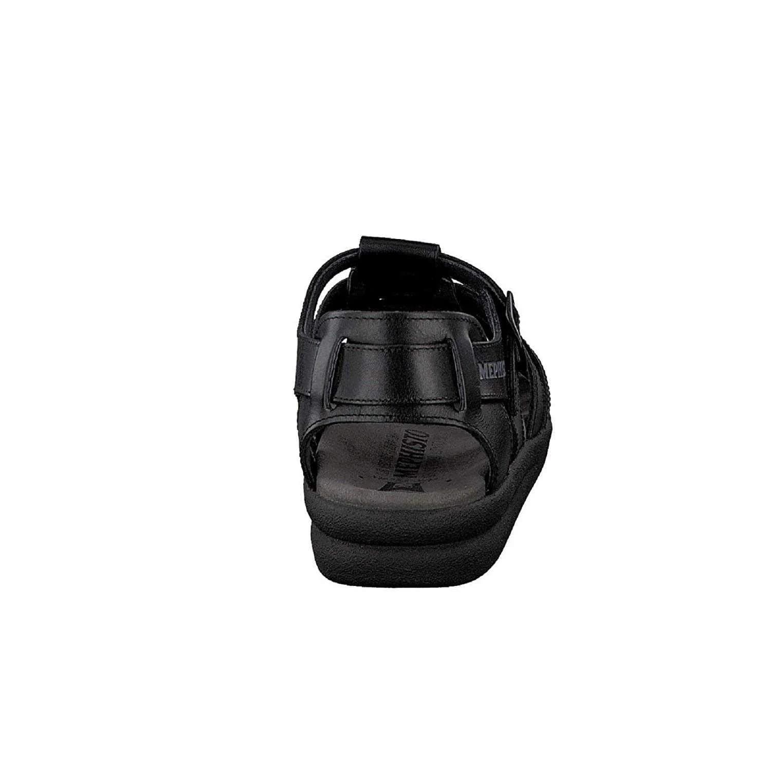 Mephisto Sam Sandals Black Leather 8 US | Classic Comfort & Support - view 3