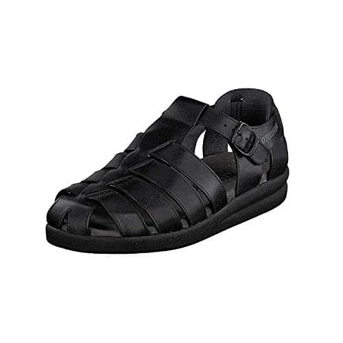 Mephisto Sam Sandals Black Leather 9 M US | Classic Comfort & Support thumbnail 1
