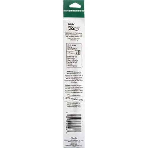 FolkArt Donna Dewberry 1/2 Inch Scruffy One-Stroke Brush | Natural Bristle for Texture & Shading thumbnail 2