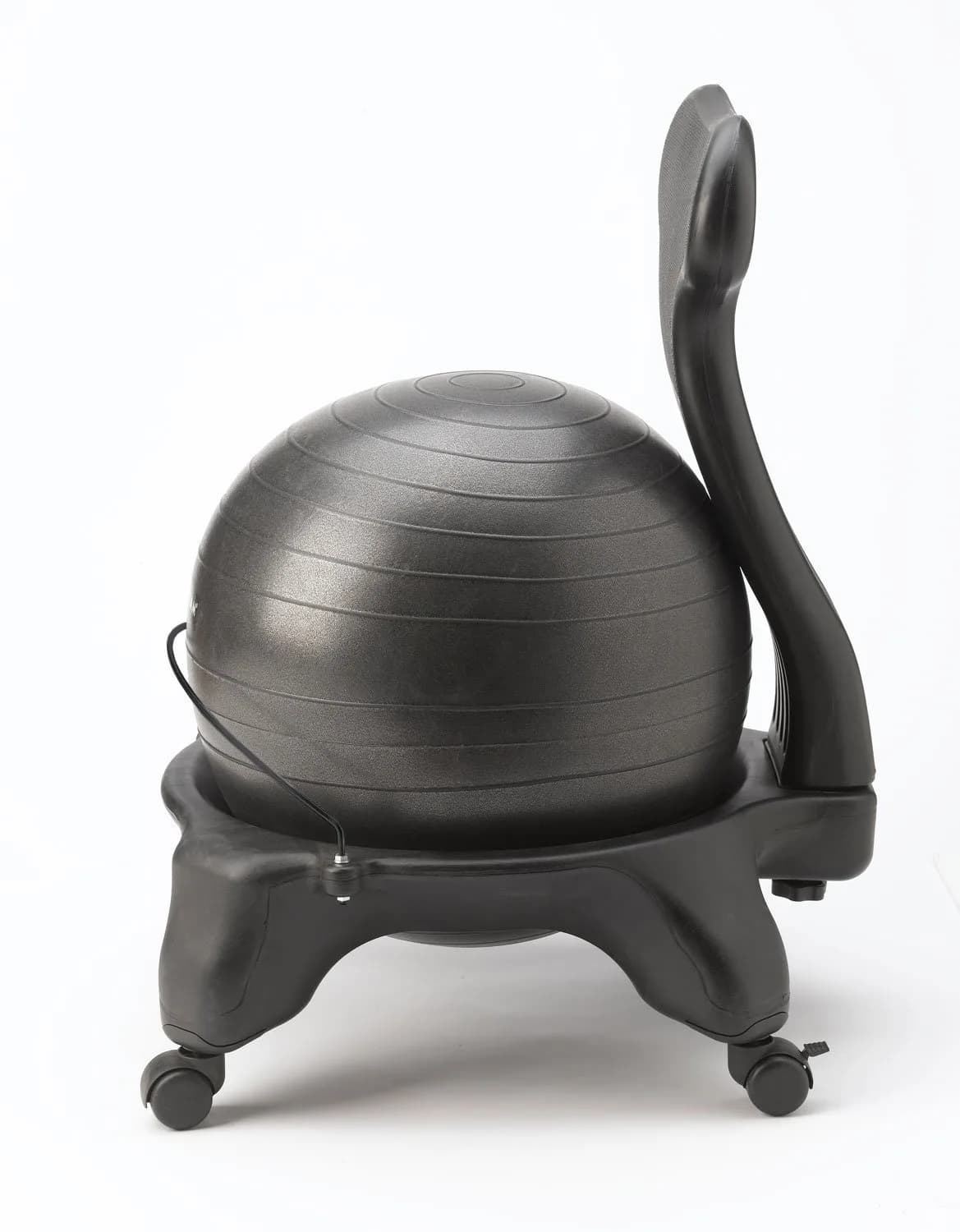 Gaiam Classic Balance Ball Chair with Stability Seat and Air Pump, 52cm Ball, Black | Ergonomic Active Sitting Solution - view 2