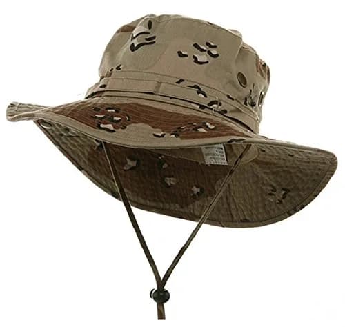 Mega Cap Desert Cotton Twill Washed Hunting Outdoor Hat w/Chin Cord Large | Weather-Resistant, Adjustable Fit thumbnail 1
