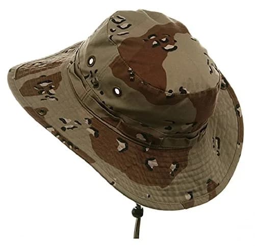 Mega Cap Desert Cotton Twill Washed Hunting Outdoor Hat w/Chin Cord Large | Weather-Resistant, Adjustable Fit thumbnail 2