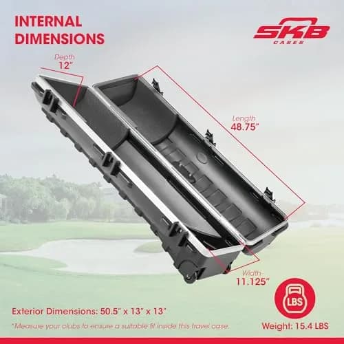 SKB Golf Travel Case 49 Inch | Heavy-Duty Impact-Resistant TSA Locking Latches thumbnail 2