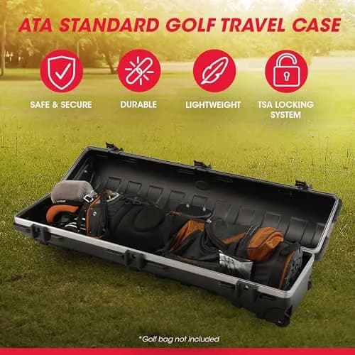 SKB Golf Travel Case 49 Inch | Heavy-Duty Impact-Resistant TSA Locking Latches thumbnail 3
