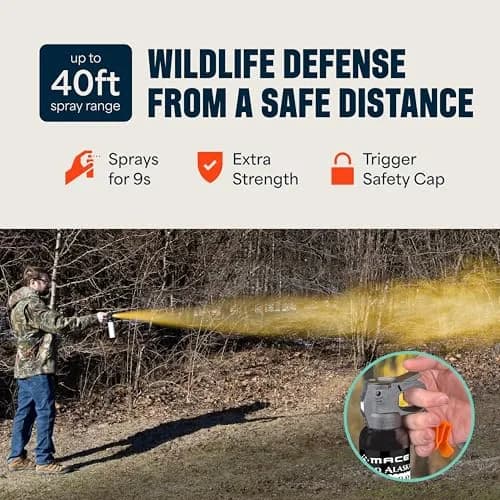 Mace Bear Spray Guard Alaska 9 oz | Long Range Wildlife Deterrent with Holster thumbnail 2