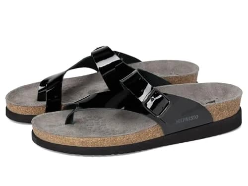 Mephisto Helen Sandals Black Patent Leather | Support & Style (70-120 chars) thumbnail 1