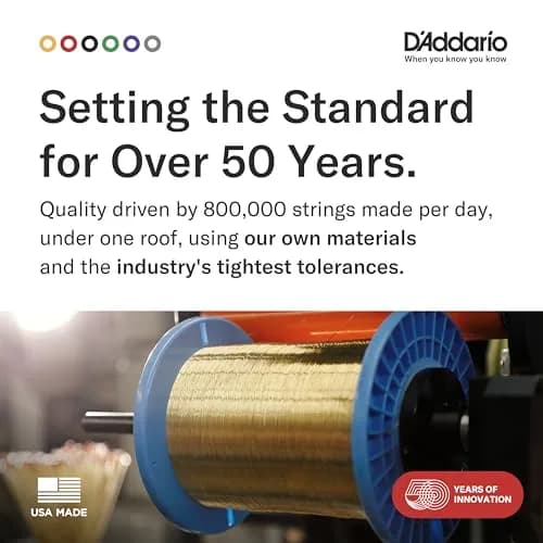 D'Addario EJ17-B25 Phosphor Bronze Acoustic Guitar Strings 13-56, 25 Sets | Warm Tone, Corrosion-Resistant thumbnail 5