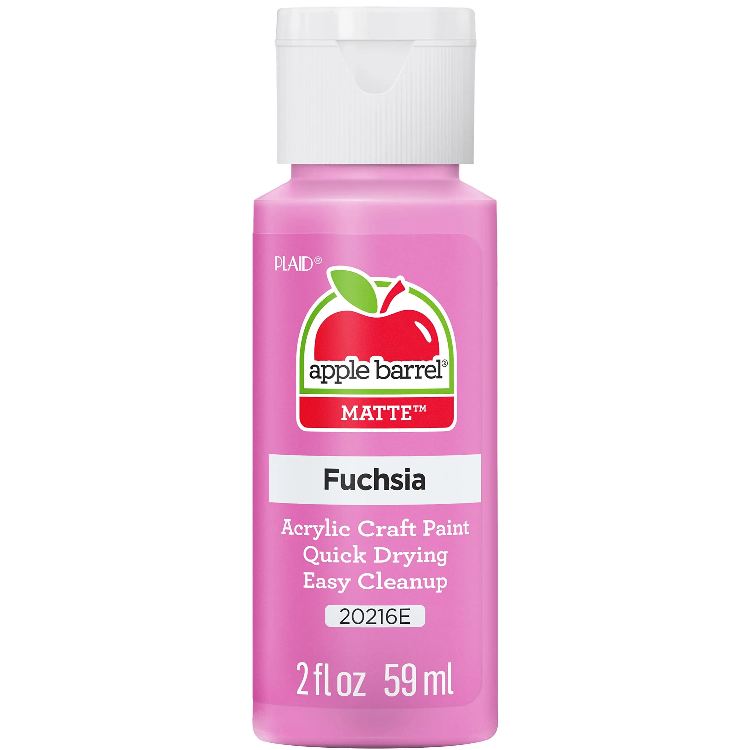Apple Barrel Acrylic Paint Fuchsia 59ml (2 Fl Oz) | Non-Toxic Matte Finish for Crafts