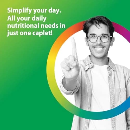 Rainbow Light Mens Multivitamin One + | 150 Caplets | Supports Energy & Vitality thumbnail 3