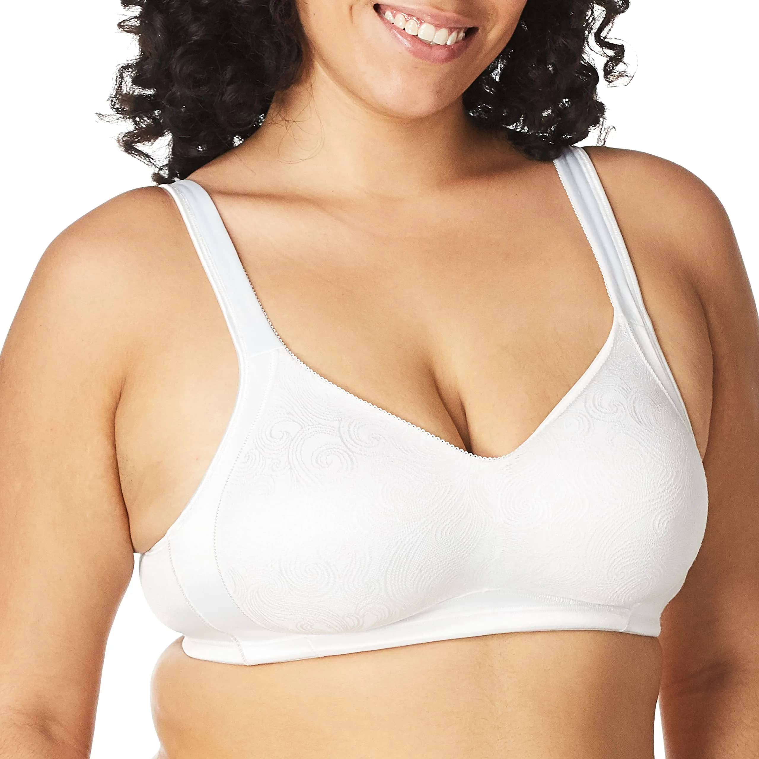 PLAYTEX Womens 18 Hour Original Comfort Strap Full Coverage Us4693, Available in Single and 2-Packs Bras, White, 42C US thumbnail 2