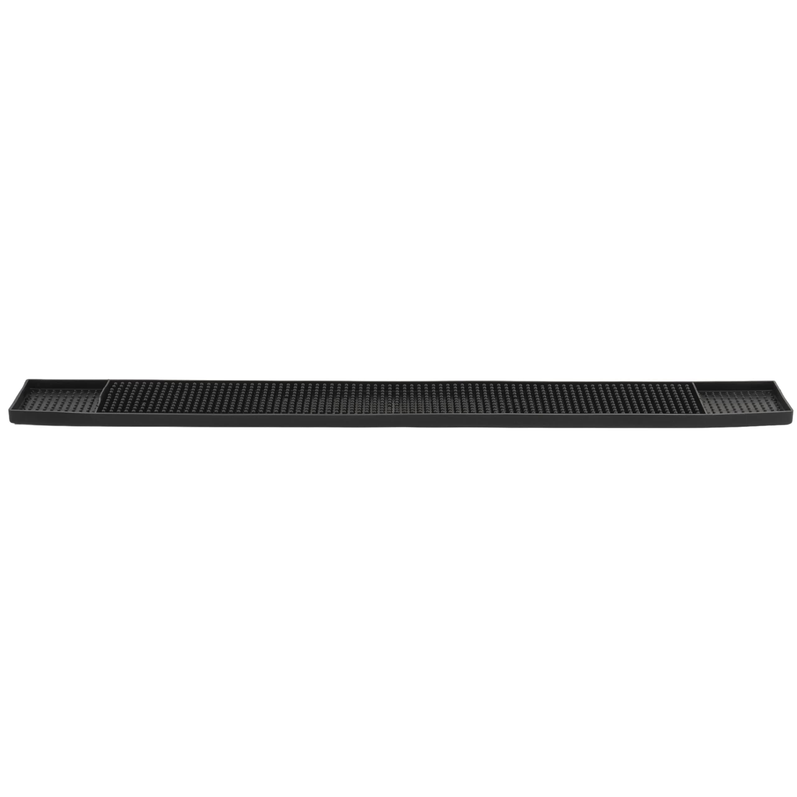 Winco 27-Inch x 3.25-Inch Bar Mat, Black, Medium | NSF-Certified Spill Protection & Space Saving — Black