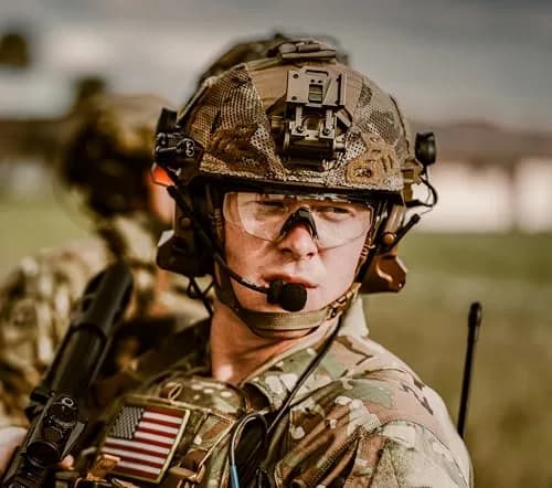 Wiley X Saber Advanced Tactical Safety Glasses | Impact-Resistant UV Protection, ANSI Z87.1+ (Matte Black, Clear Shields) thumbnail 2