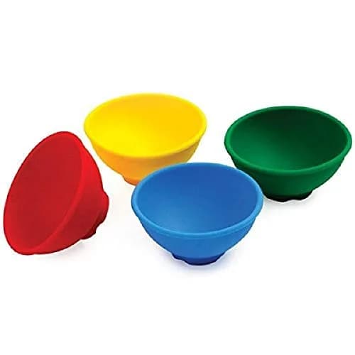 Norpro Silicone Mini Pinch Bowls Set of 4 | 50 ml, Modern, Multicolor, Dishwasher Safe thumbnail 1