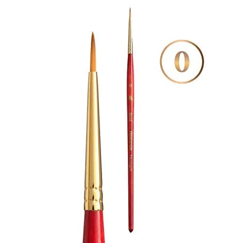 Princeton Heritage Series 4050 Synthetic Sable Watercolor Round 0 | Artist-Preferred Watercolor Brush thumbnail 1