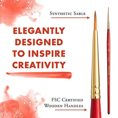 Princeton Heritage Series 4050 Synthetic Sable Watercolor Round 0 | Artist-Preferred Watercolor Brush thumbnail 3