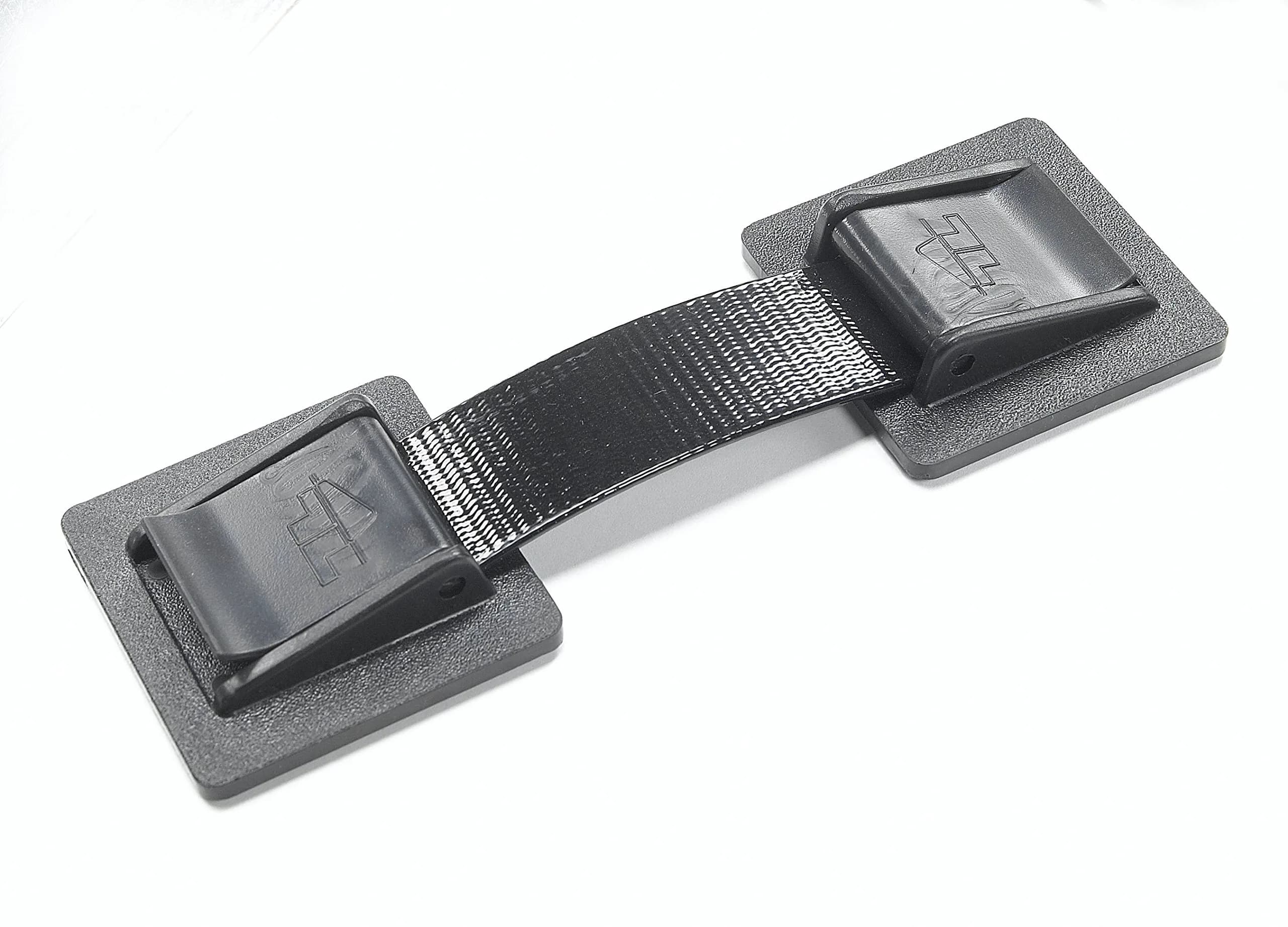 Parent Units 2 Pack Equipment Safety Straps, Black | Easy-to-Use Electrical Safety Fasteners — Black