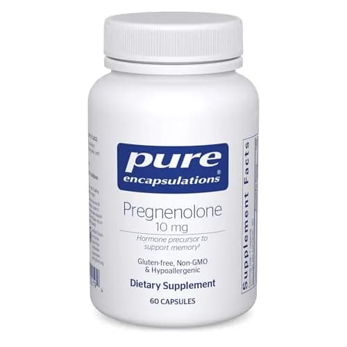Pure Encapsulations Pregnenolone 10 mg Capsules (60 Count) | Supports Memory & Hormone Balance thumbnail 1