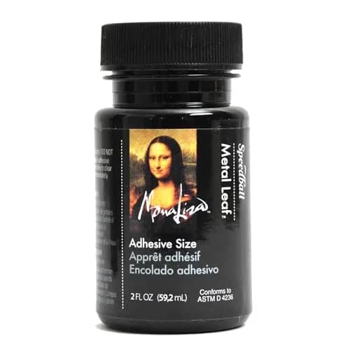 Speedball Mona Lisa Metal Leaf Adhesive 59ml (2 fl oz) | Water-Based Gilding Glue for Crafts thumbnail 1