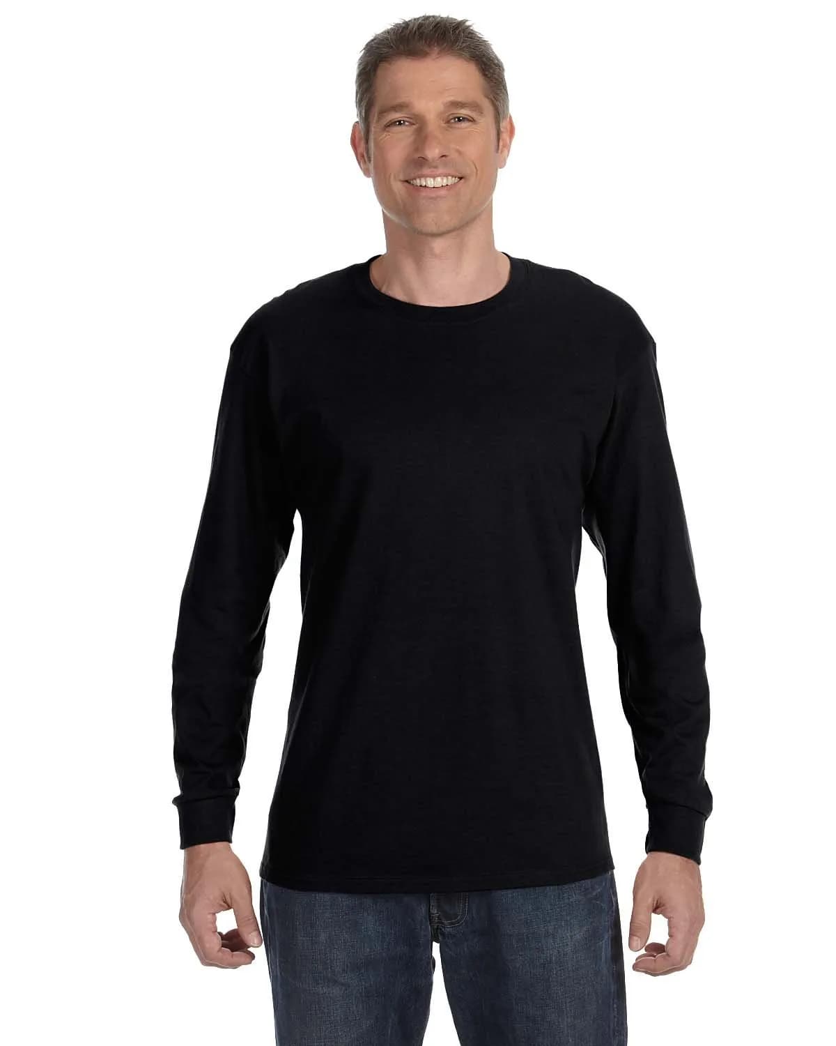 Jerzees Long-Sleeve T-shirt (29LS) Tee 2X Black | Comfortable Cotton-Poly Blend for Men — 2x,black