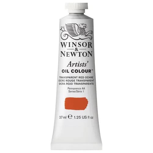 Winsor & Newton Artists' Oil Paint, 37ml Tube, Transparent Red Ochre | Professional Quality Oil Color for Artists thumbnail 1