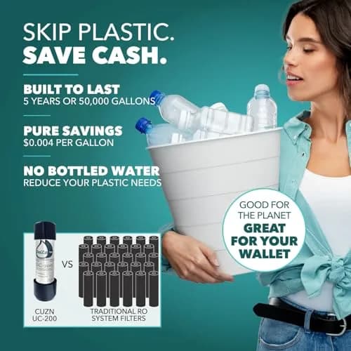 CuZn UC-200 Under Sink Water Filter 5-Year NSF/ANSI 42 & 372 NSF Certified thumbnail 8