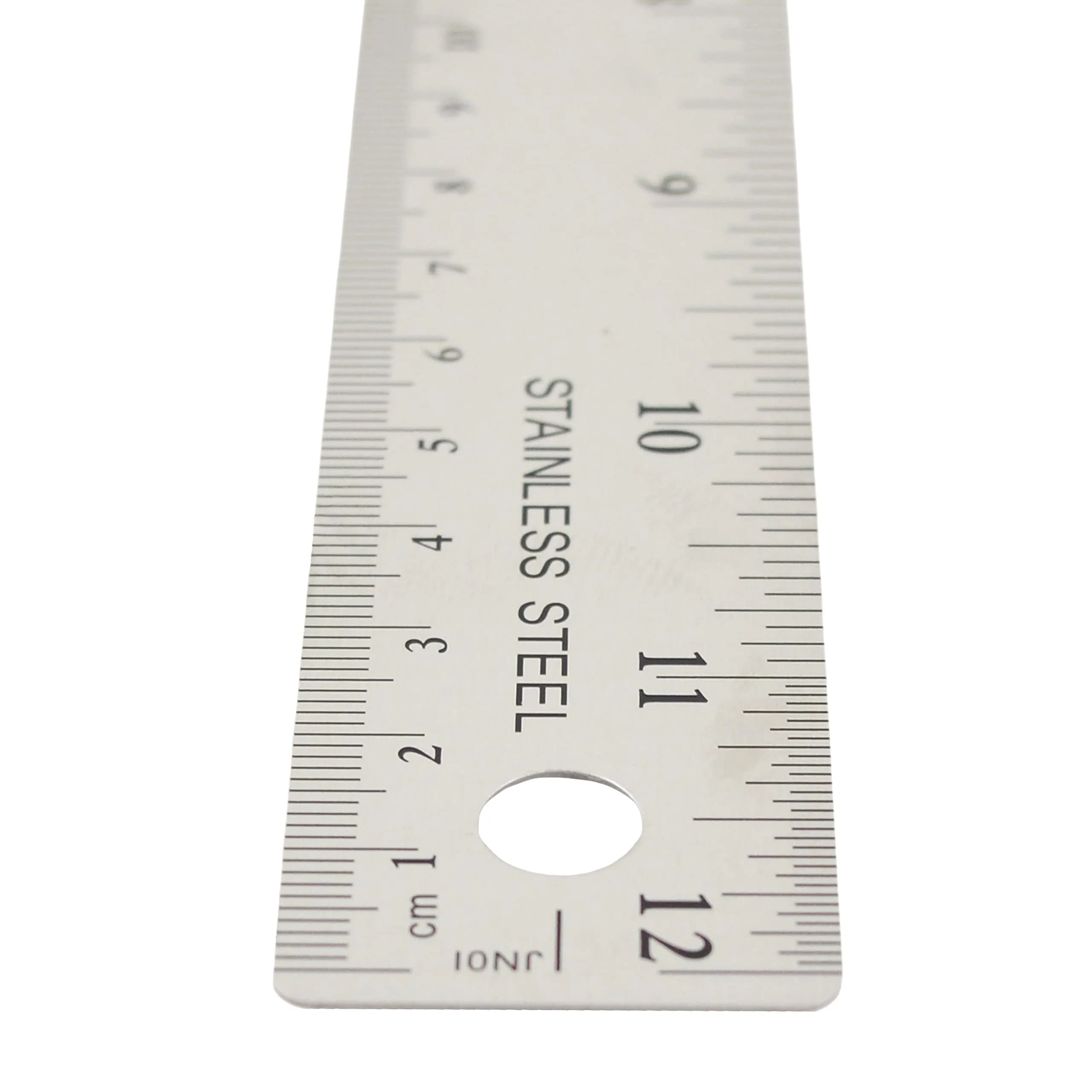 Westcott 12-Inch Stainless Steel Ruler with Cork Base | Etched Dual Scale - view 4