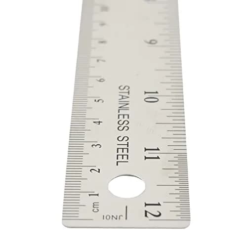 Westcott 12-Inch Stainless Steel Ruler with Cork Base | Etched Dual Scale thumbnail 4