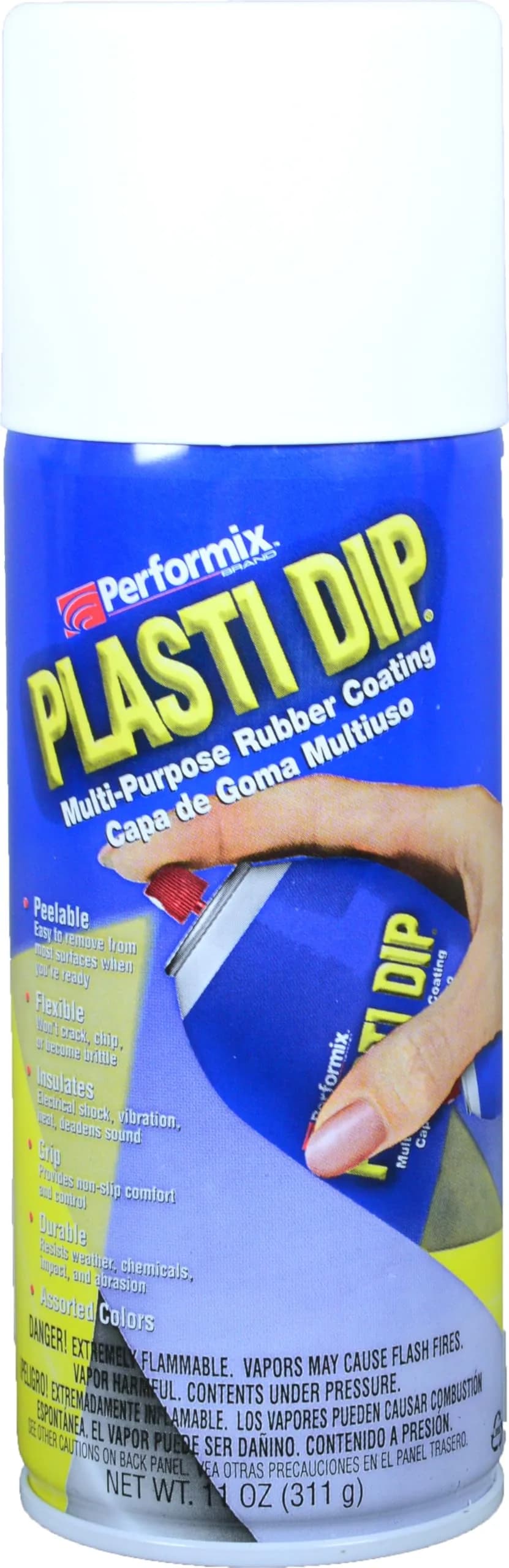 Plasti Dip Spray White 311ml (11 fl oz) | Flexible Rubber Coating for Cars & Homes - main product image