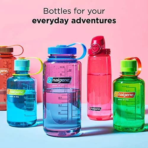 Nalgene HDPE Wide Mouth Water Bottle, Gray, 48 oz (1.5 L) | Durable & Leak-Proof for Active Lifestyles thumbnail 4