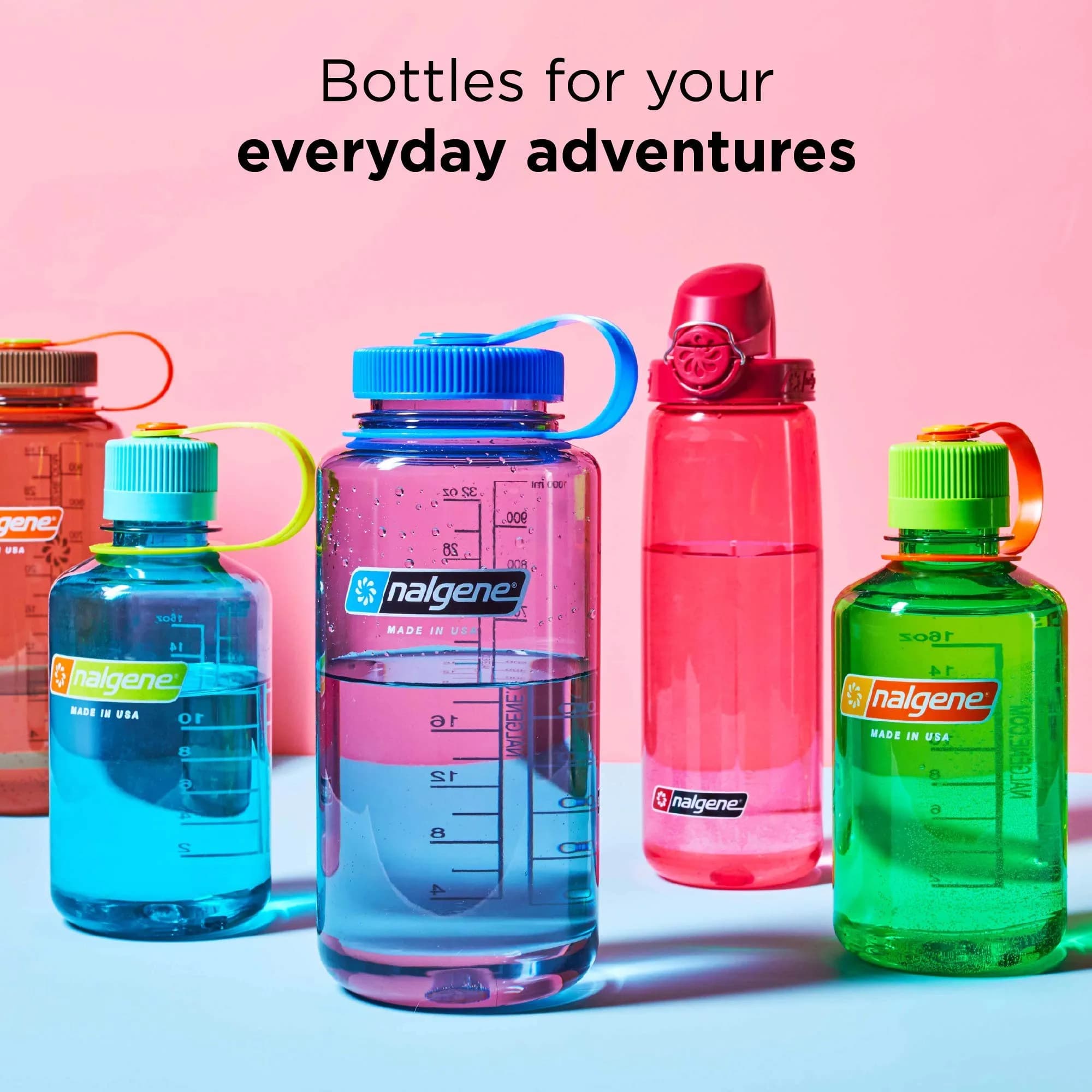 Nalgene HDPE Wide Mouth Water Bottle, Gray, 48 oz (1.5 L) | Durable & Leak-Proof for Active Lifestyles - view 4