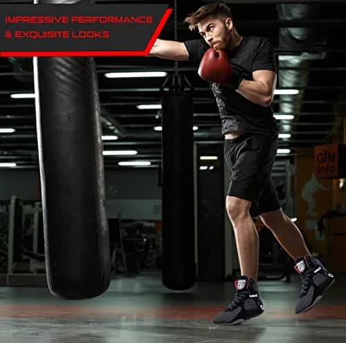 Otomix Men's Bodybuilding Lifting MMA & Wrestling Shoes Black 11 | Ultra Light Support & Traction thumbnail 2