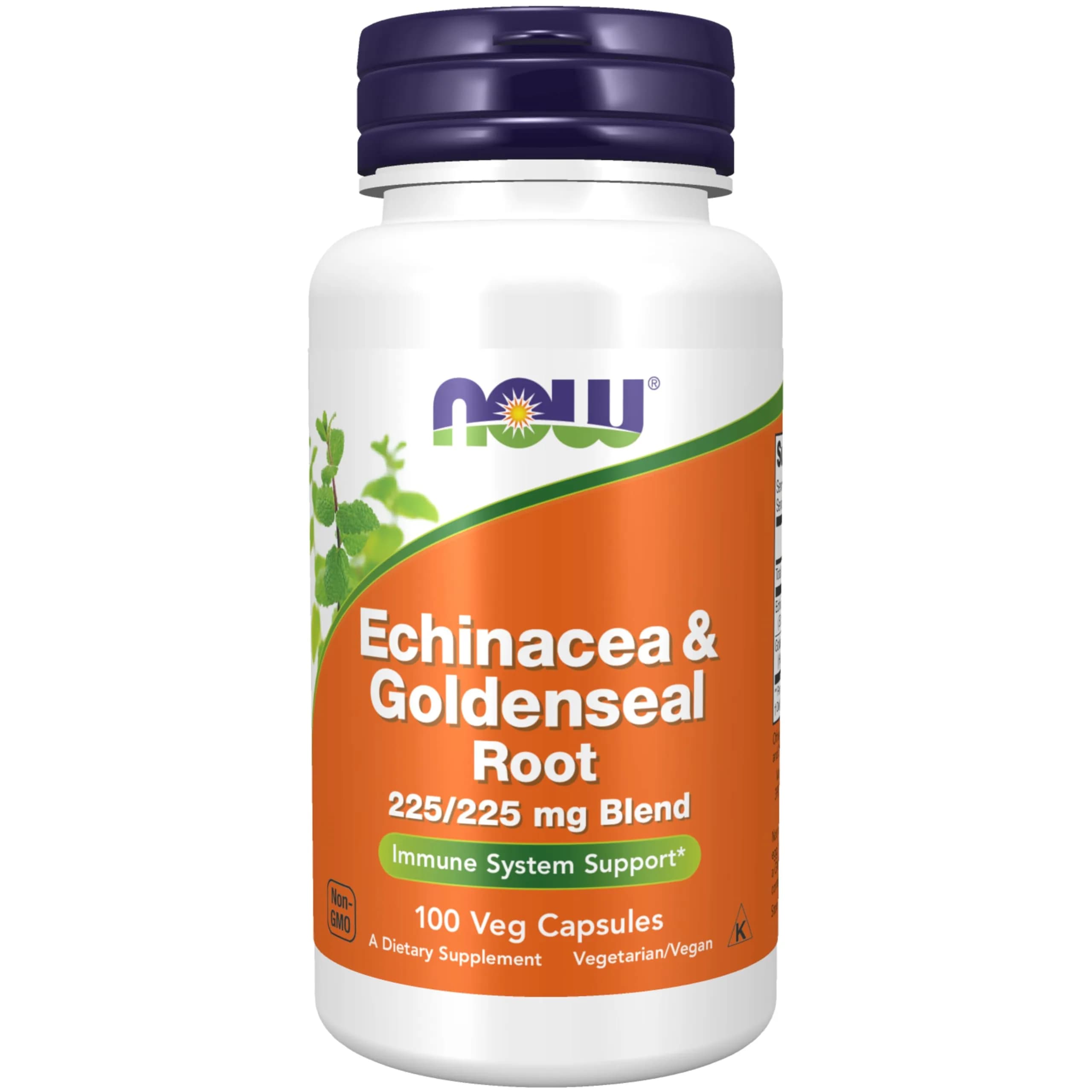 NOW Supplements, Echinacea & Goldenseal Root, Herbal Blend, 100 Veg Caps | Immune Support with North American Roots