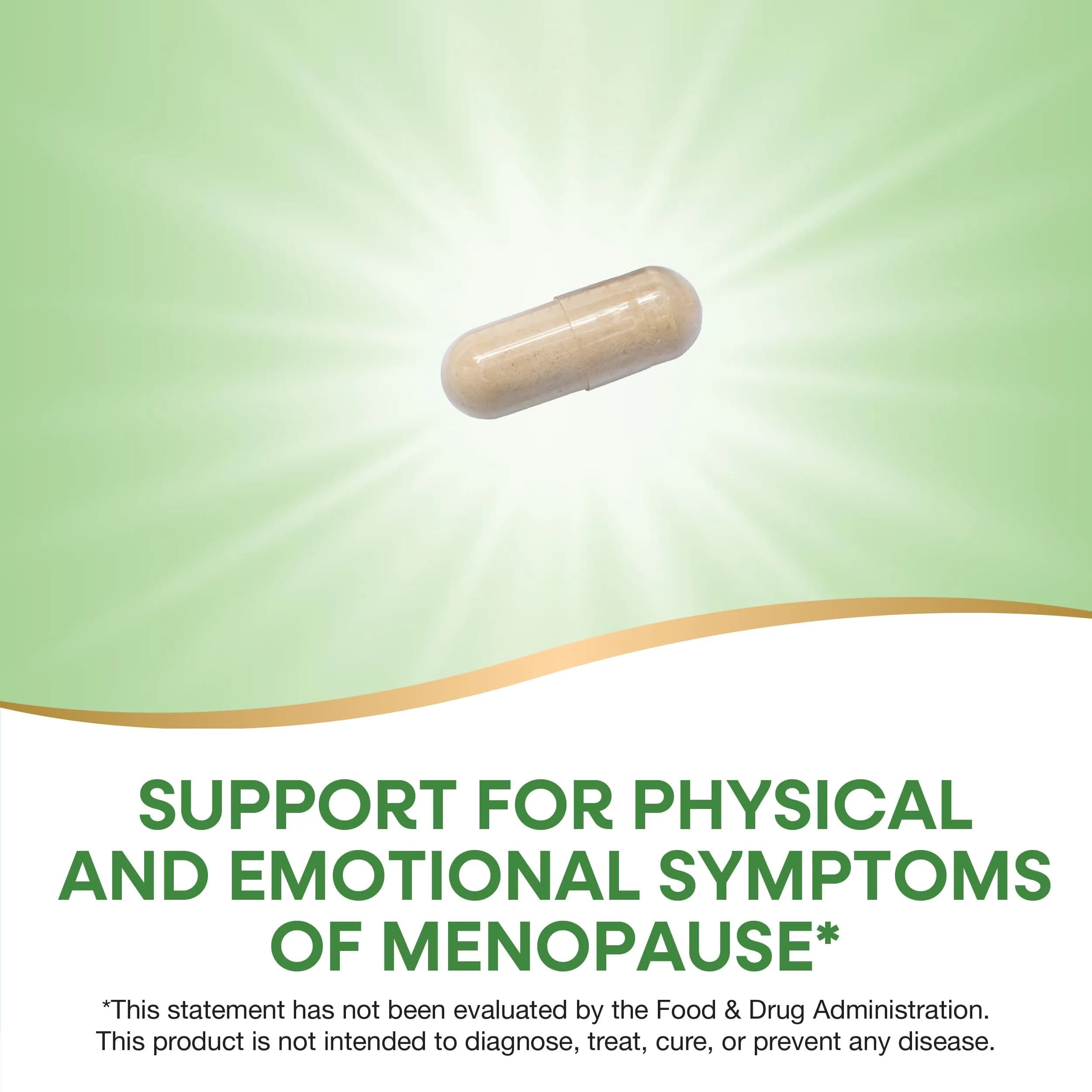 Nature's Way Black Cohosh Menopause Support Supplement for Women 120 Count | Standardized Extract Capsules for Hot Flashes & Night Sweats - view 3