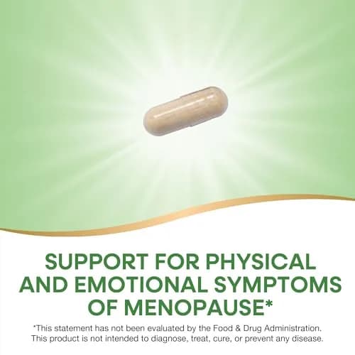 Nature's Way Black Cohosh Menopause Support Supplement for Women 120 Count | Standardized Extract Capsules for Hot Flashes & Night Sweats thumbnail 3