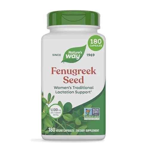 Nature's Way Fenugreek Seed Capsules 180 Count | Traditional Lactation & Digestion Support thumbnail 1