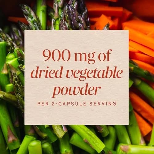 Nature's Way Garden Veggies, Vegetable Supplement, Superfood Blend, 60 ct | Plant-Based Vegetable Capsules for Daily Wellness thumbnail 4