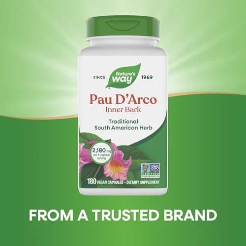Nature's Way Pau d'Arco Inner Bark Herbal Supplement 180 Count | Traditional South American Herb thumbnail 4