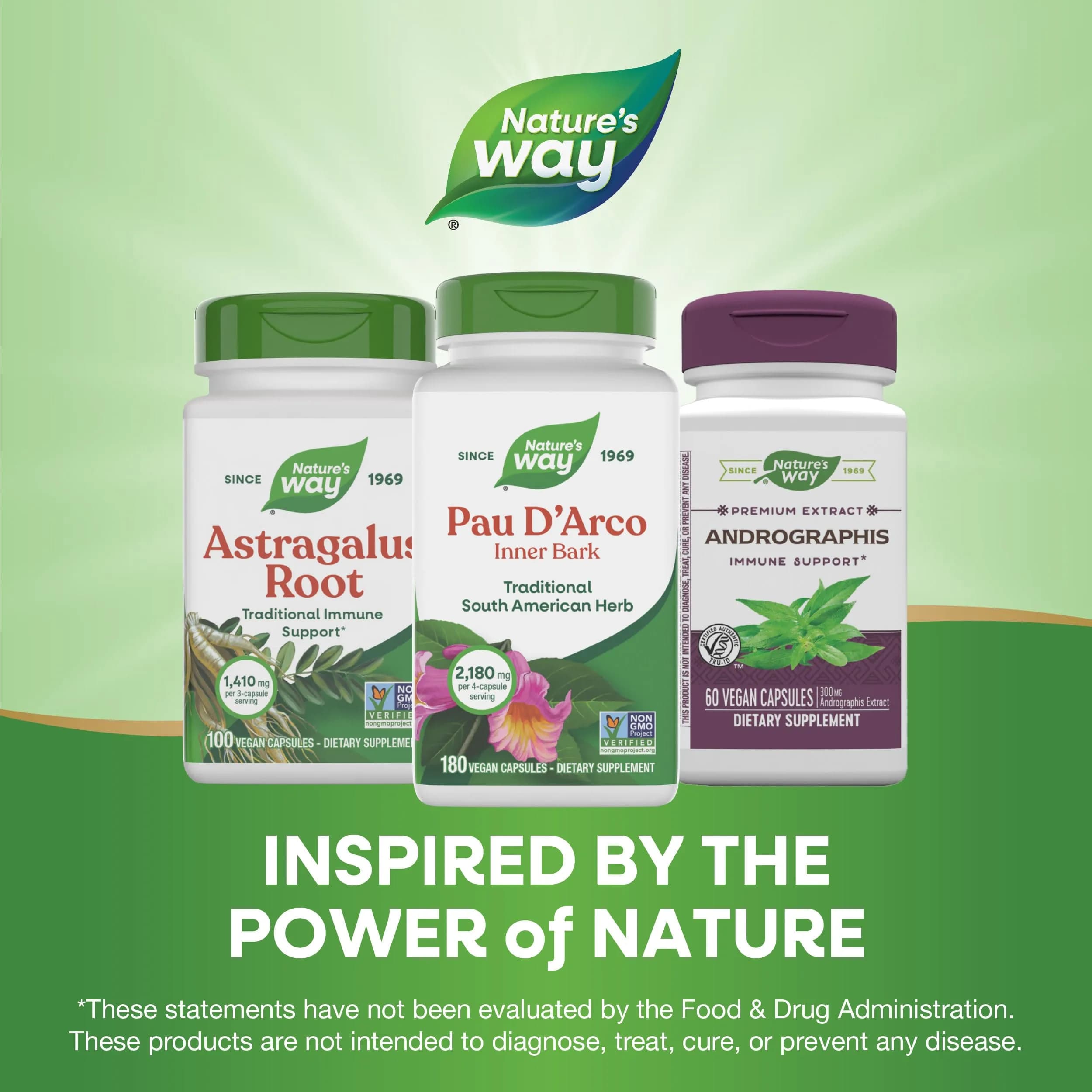 Nature's Way Pau d'Arco Inner Bark Herbal Supplement 180 Count | Traditional South American Herb - view 7