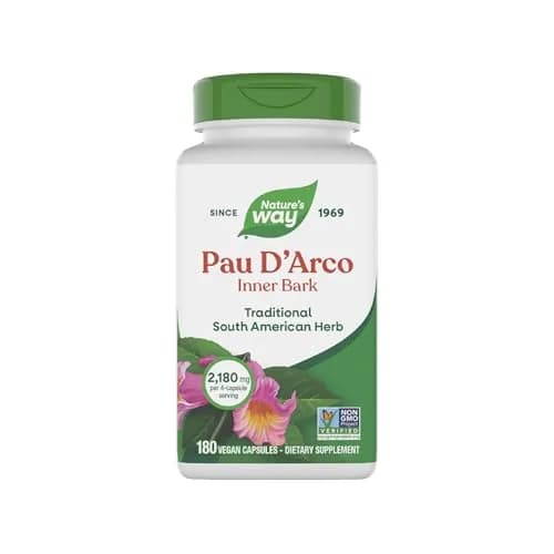 Nature's Way Pau d'Arco Inner Bark Herbal Supplement 180 Count | Traditional South American Herb thumbnail 1