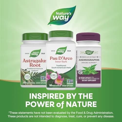 Nature's Way Pau d'Arco Inner Bark Herbal Supplement 180 Count | Traditional South American Herb thumbnail 7